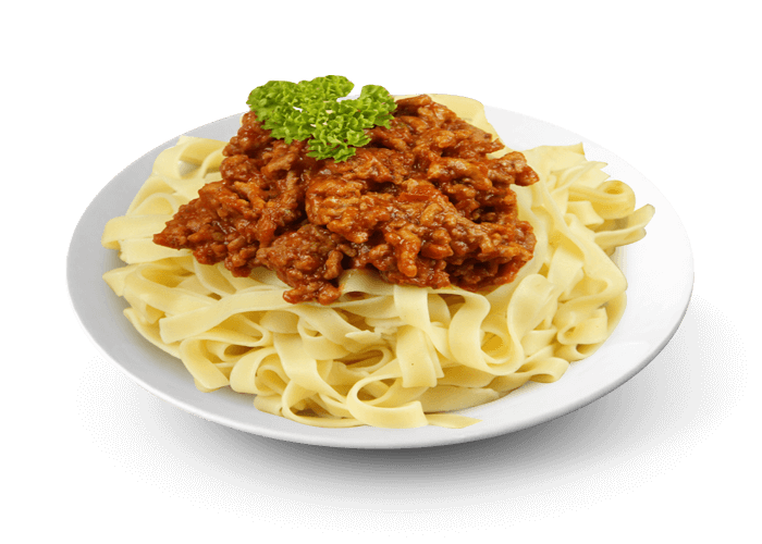 TAGLIATELLES BOLOGNAISE